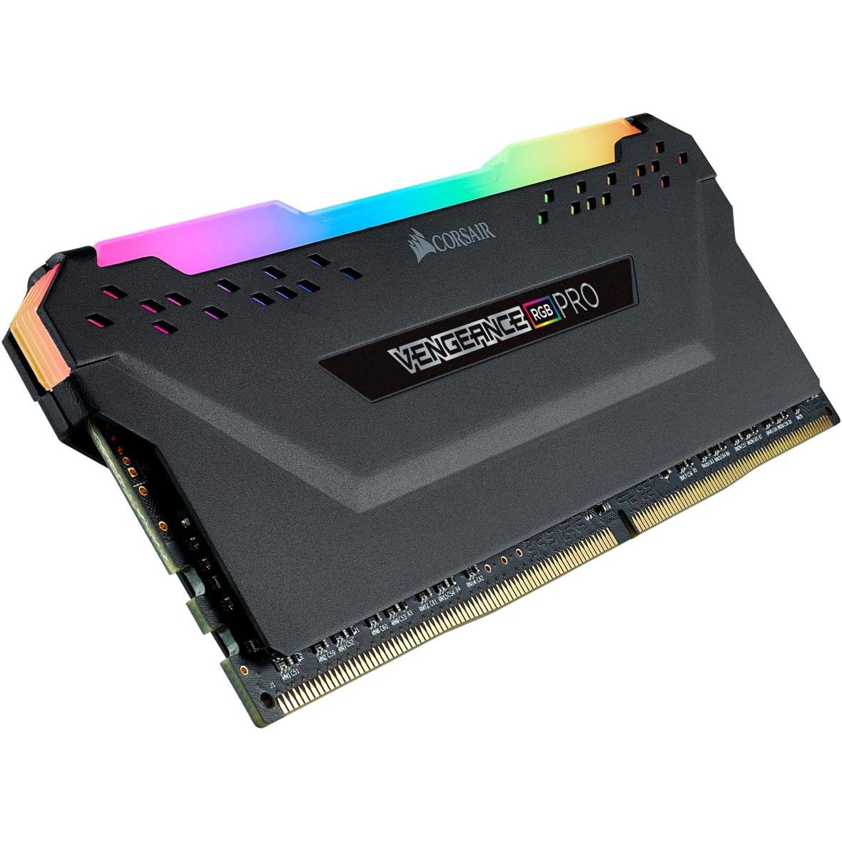 Corsair Vengeance RGB PRO 8GB DDR4 3200MHz CL16 Desktop RAM – 1x8GB, Intel XMP 2.0, Dynamic RGB, Aluminium Heat Spreader – Black